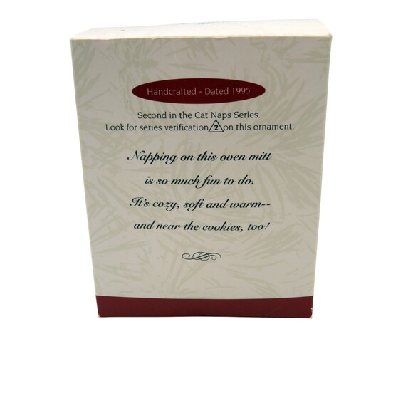 Hallmark Keepsake Ornament Cat Naps Clip On 2nd in Series 1995 - Picture 7 of 7